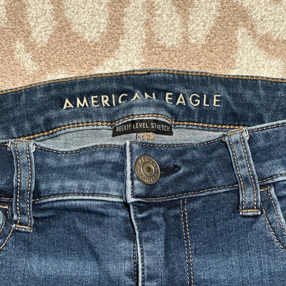 American Eagle Outfitters Blue Ne(x)t Level Stretch Skinny Jeans. Size 12. - Picture 2 of 3